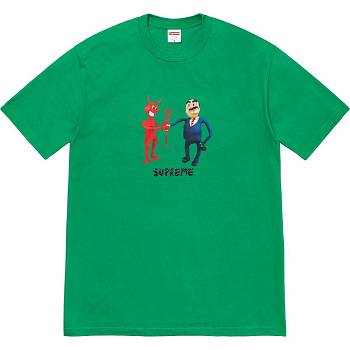 Green Supreme Business Tee T Shirts | Supreme 417GL